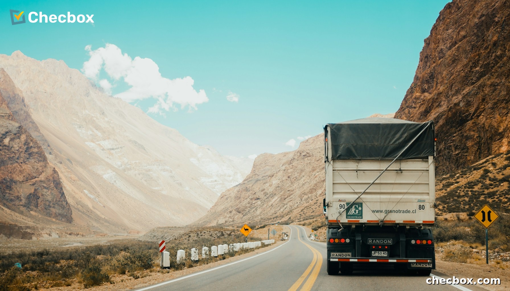 Transport driver completing vehicle pre-start inspection checklist